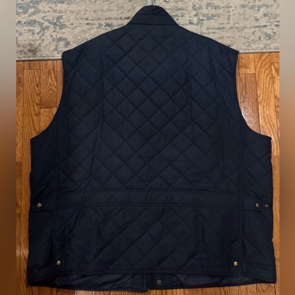 Ralph Lauren 5XB Navy Quilted Hunting Shell Performance Vest Big and Tall - Picture 4 of 4